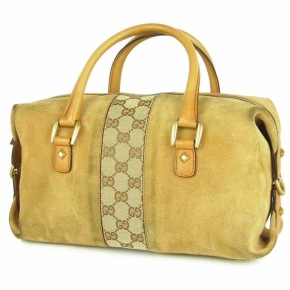 Gucci Handbags - Authentic Gucci Boston Suede Tote